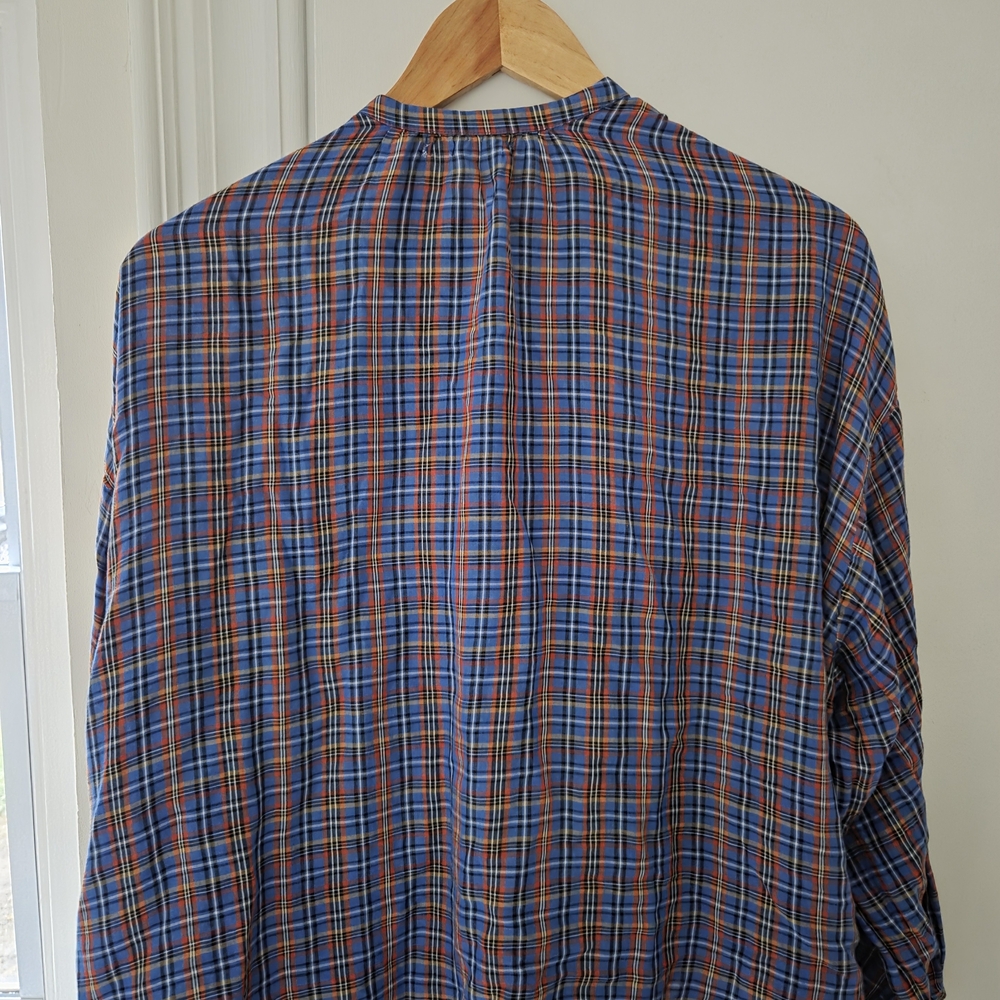 Doen The Jane Blouse - Azure French Plaid - Small - Picture 2 of 4